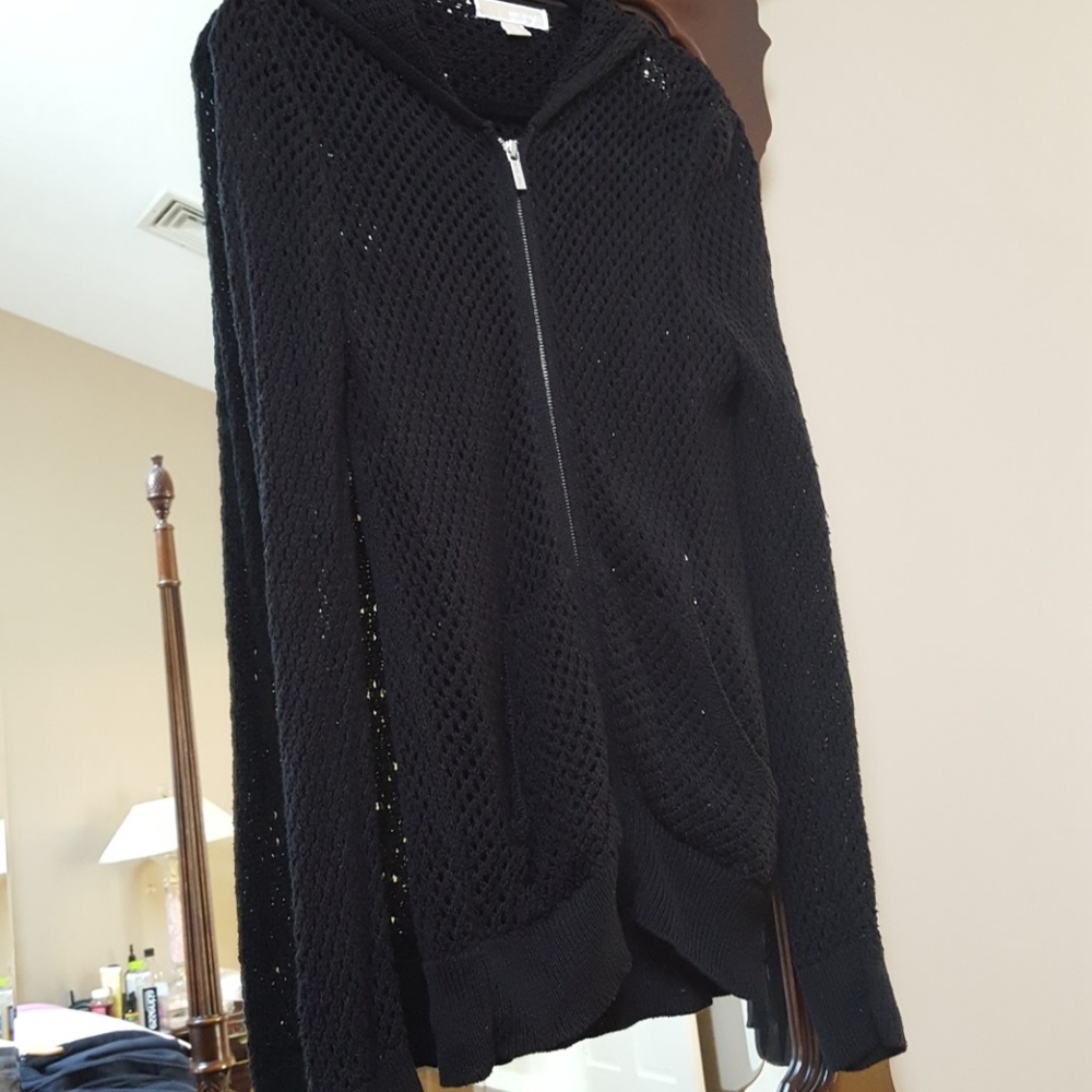 Beehive Knitted Black Coverup/ Sweater.